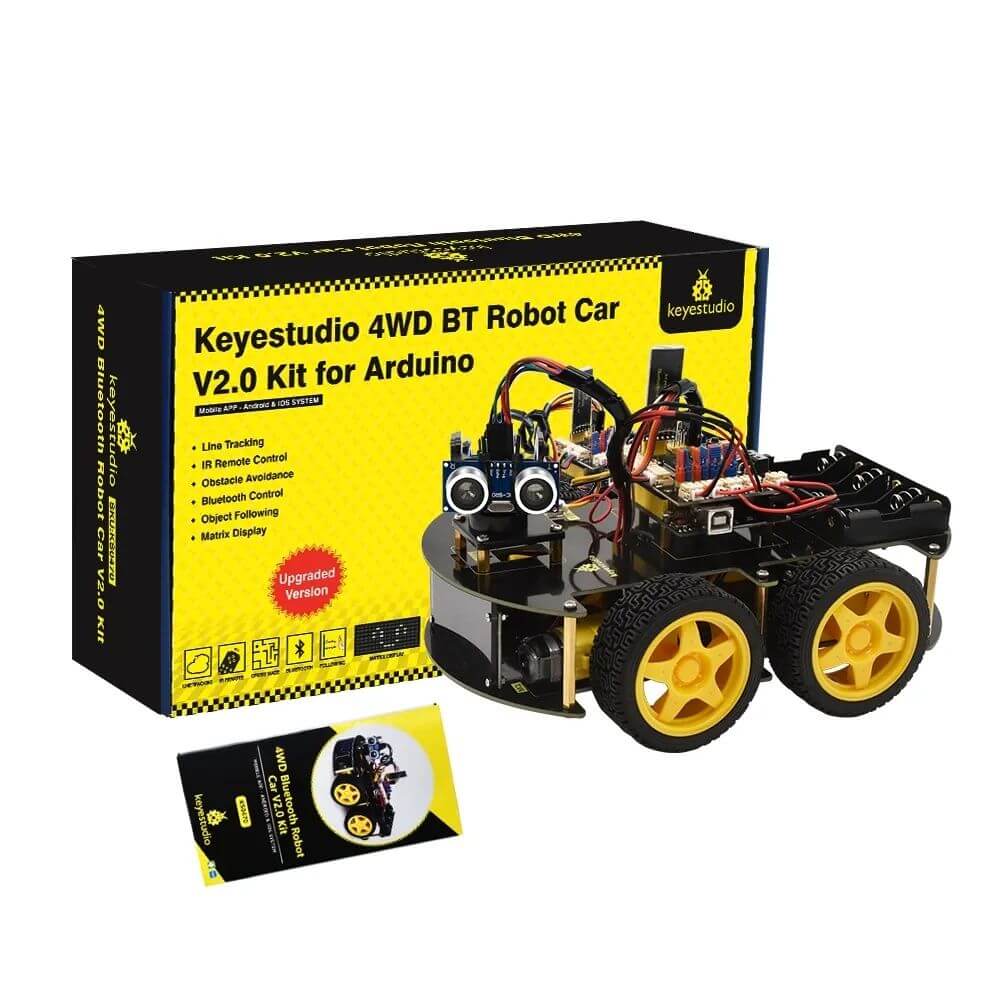 Купить набор для моделирования Ардуино (Arduino) 4WD BT Car V3.0 в  Ульяновске, цена 7990 рублей в Mir-arduino.ru